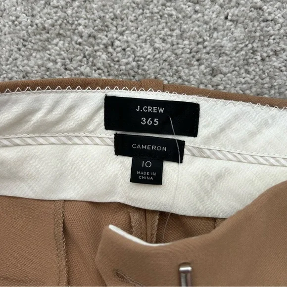 J. Crew Cameron slim cropped pant in four-season stretch NWT Size 10